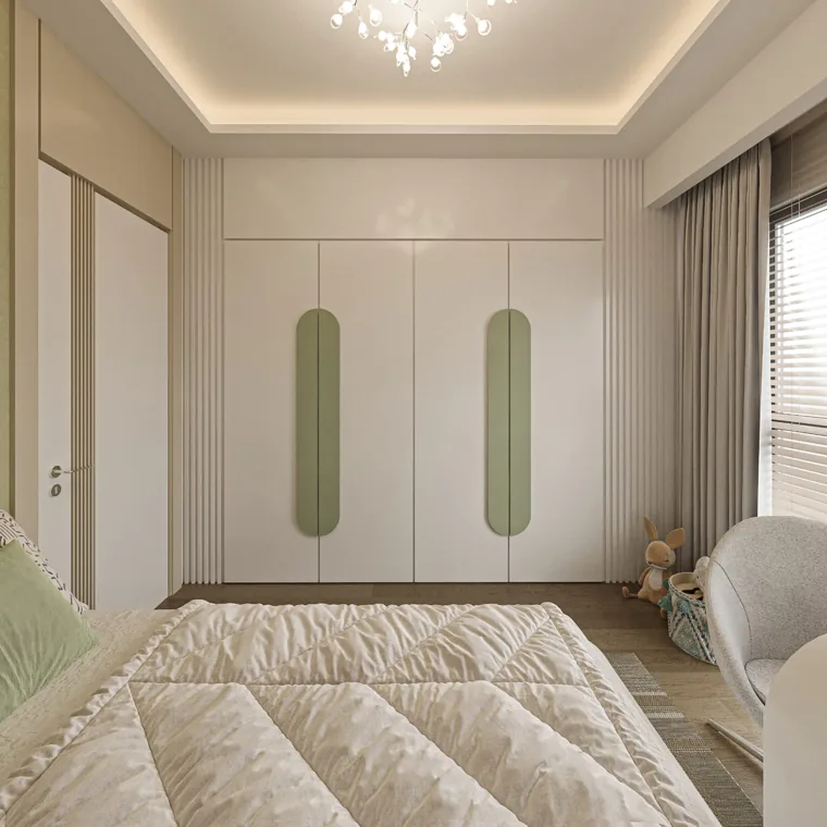Köşe daire çocuk odası, görünüm 2