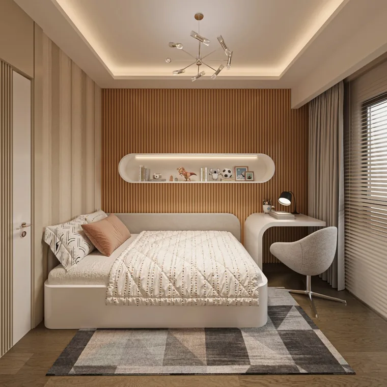 Köşe daire çocuk odası, görünüm 5