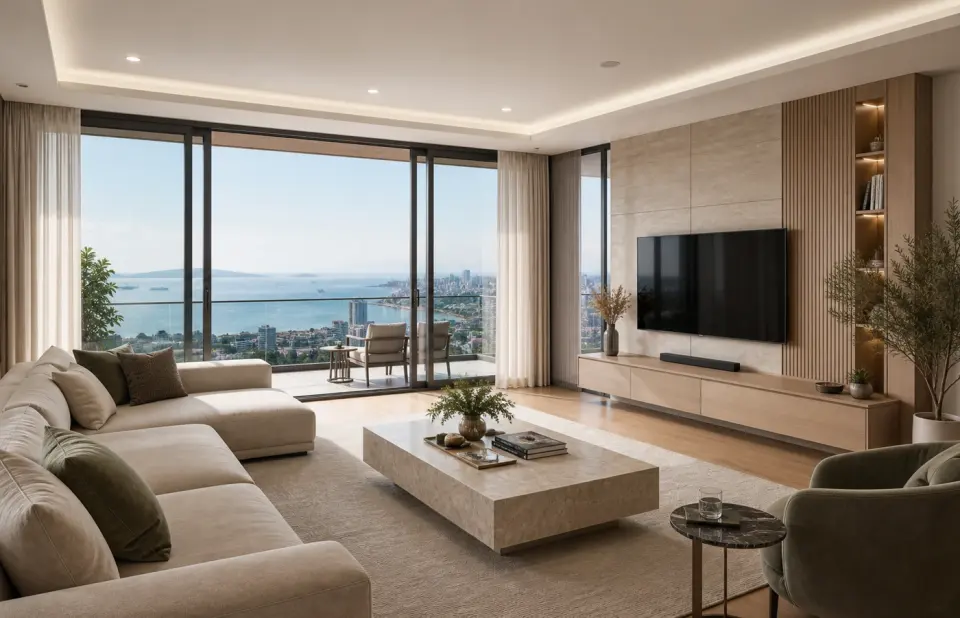 VERDORA Kozyatağı deniz manzaralı salon